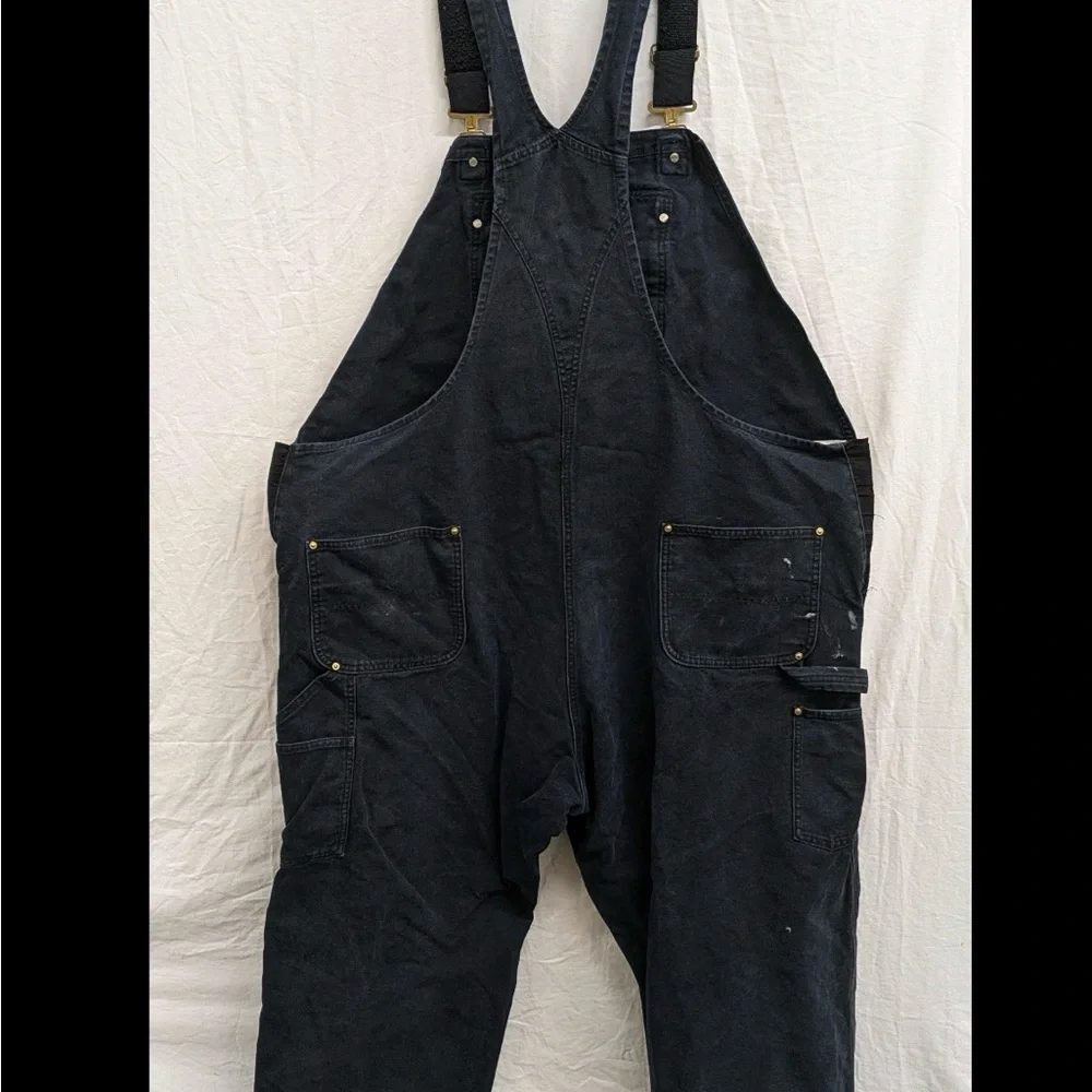 Carhartt Duck Bib Overalls | Black | Relaxed Fit | 50x34